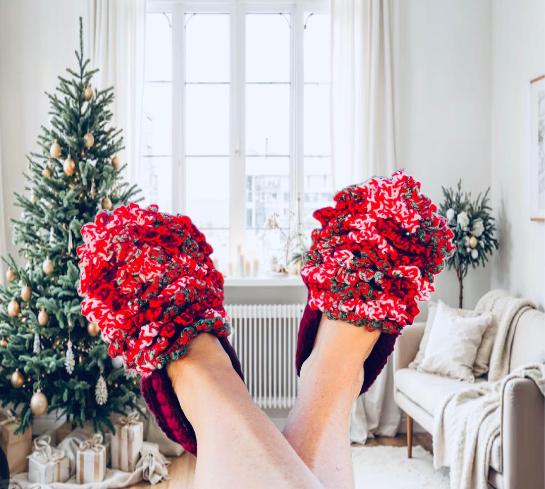 Santa's Favorite SOLE mates - Slippers & Laarsjes - Nederlands Haakpatroon - digital pdf
