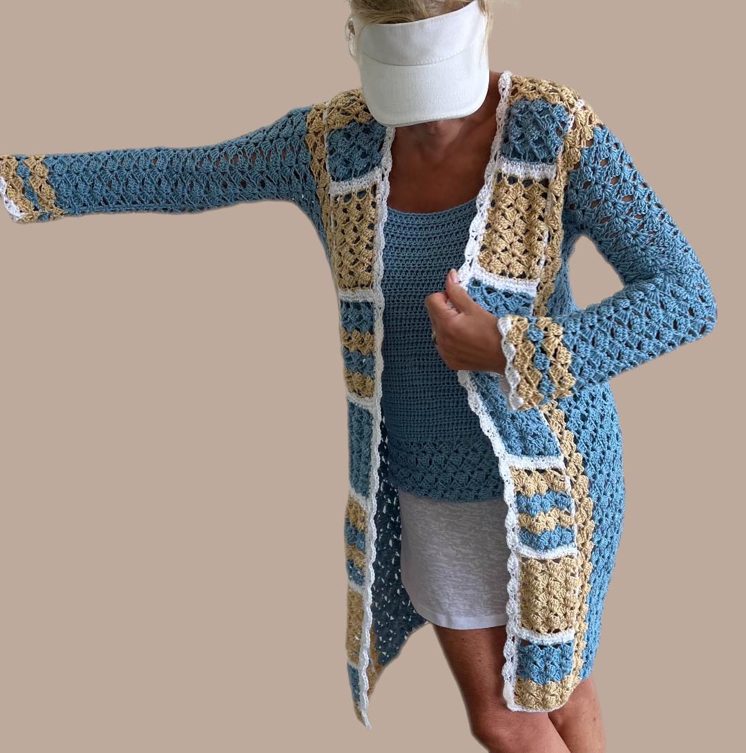 Jenny Squares Vest + Top - Haakpatronen - digital pdf