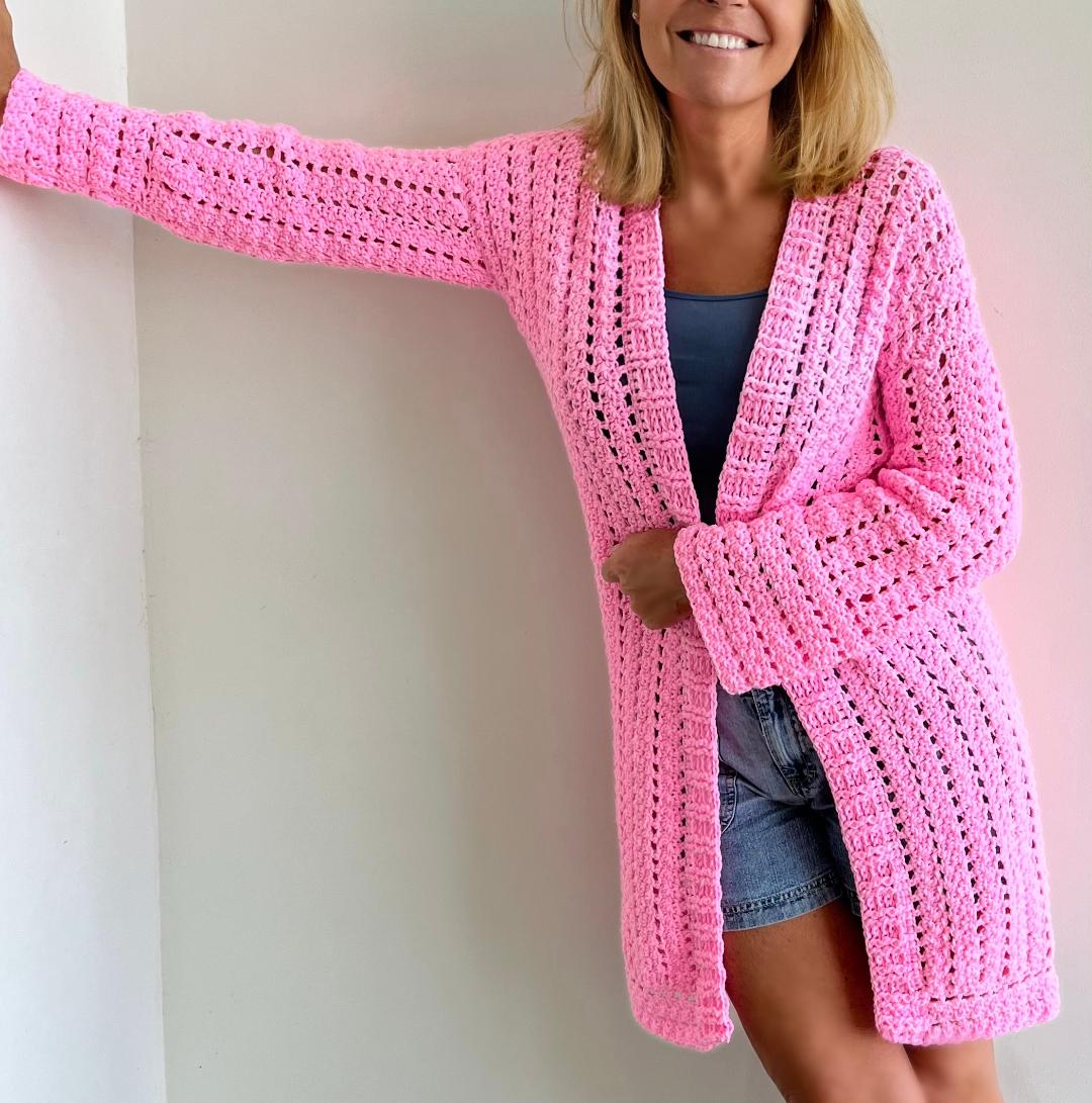 "In the Pink" Vest - Haakpatroon - pdf