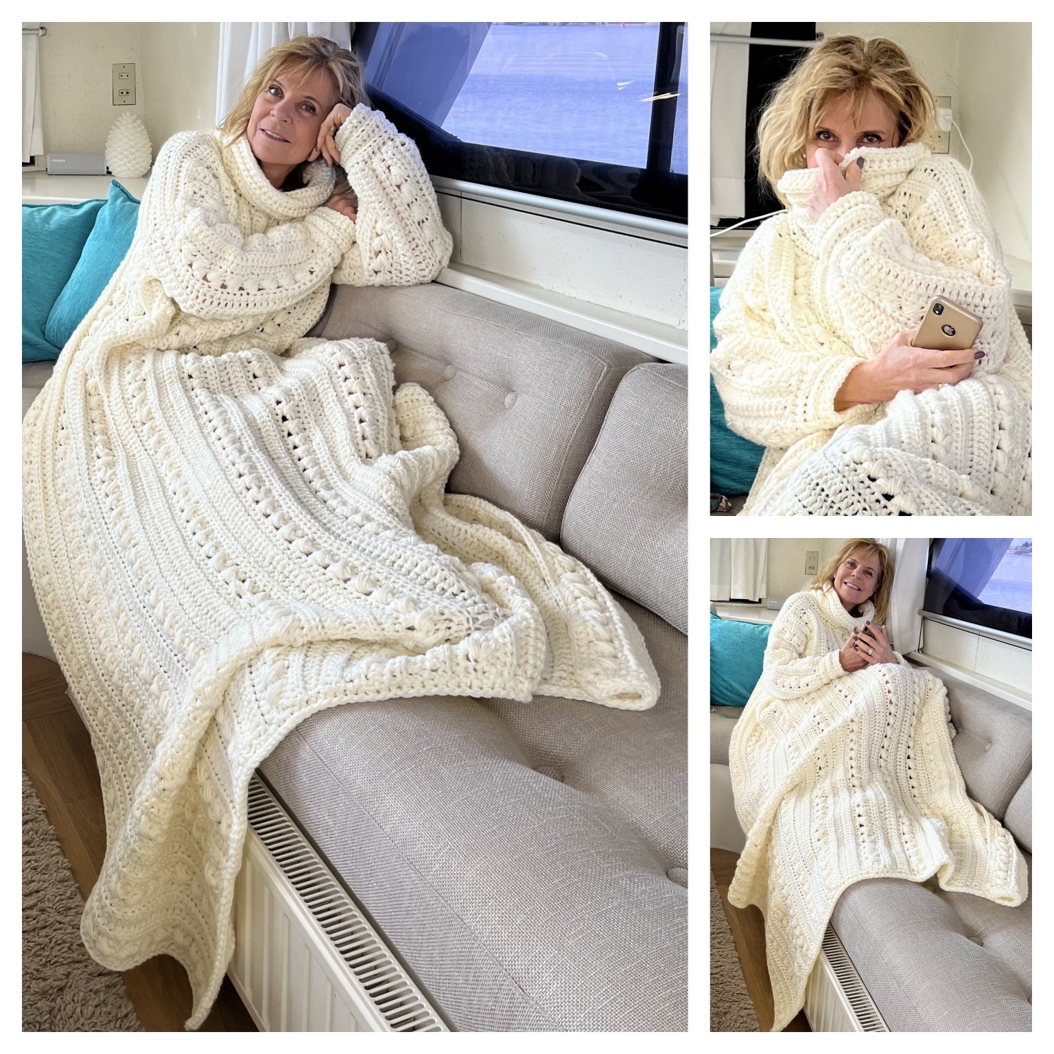 Cozy Couch Sweater, Haakpatroon