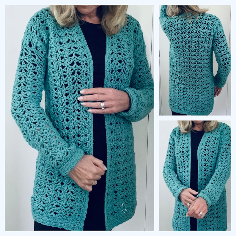 1.2.3.Lucky Cardi  Vest - Haakpatroon