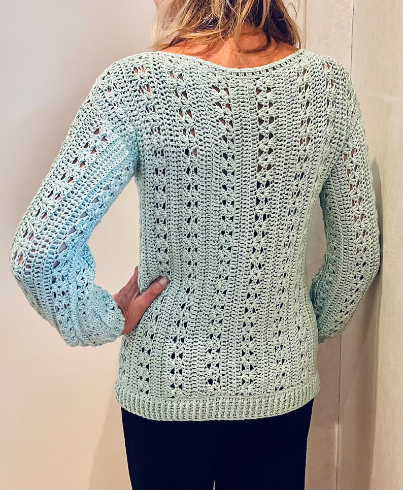 Lovely Crojennifer Sweater, Haakpatroon