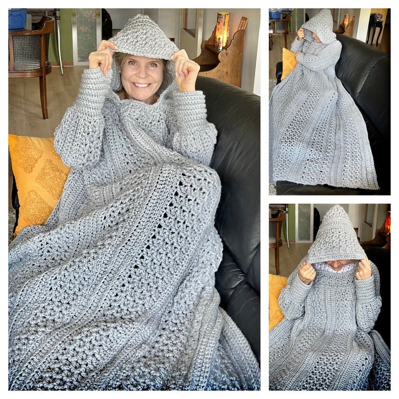 Snuggly Sofa Sweater, Haak patroon