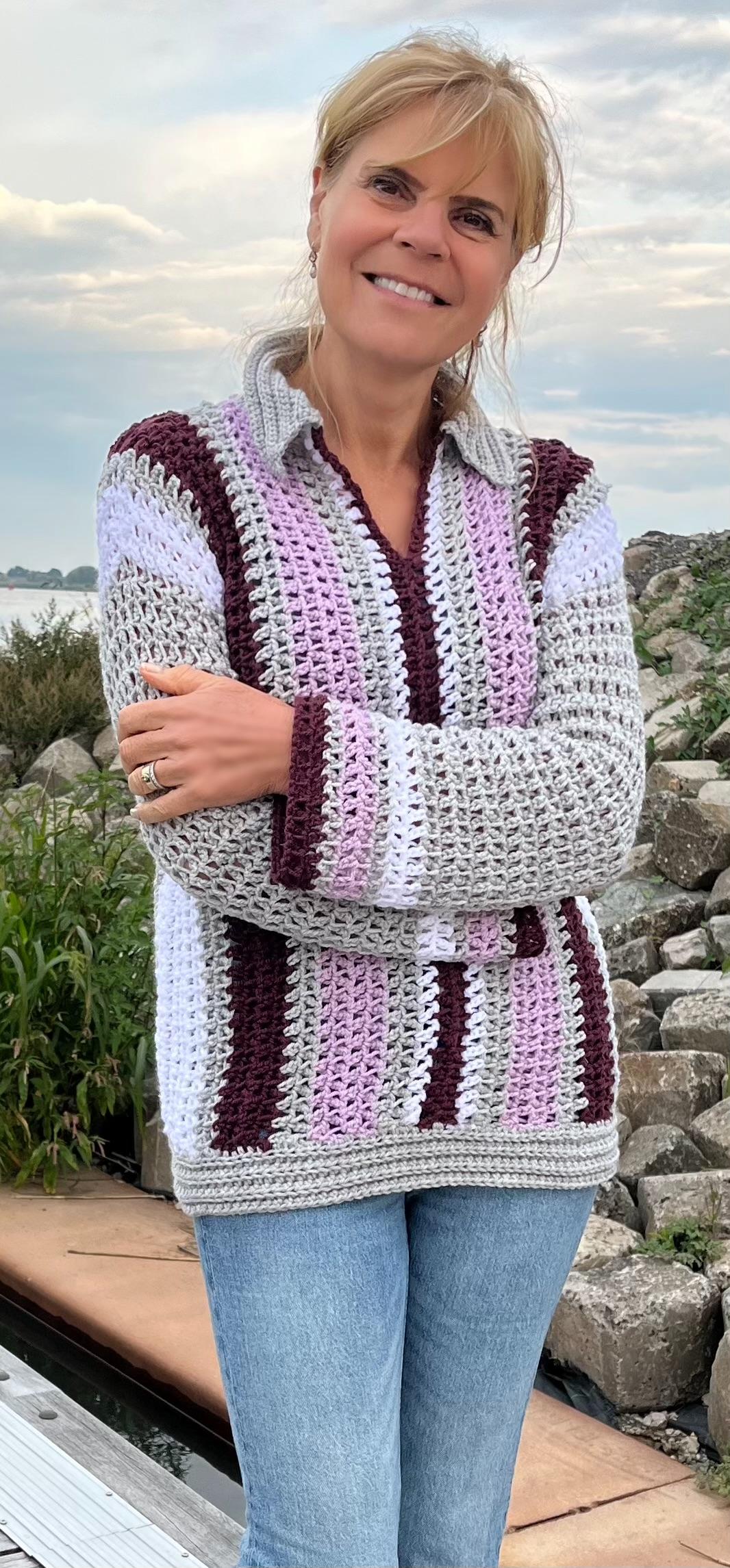 Chain Stitch Symphony Sweater - Haakpatroon Trui - digital pdf