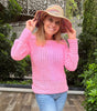 Tickled Pink Sweater - Haakpatroon - met bonus yogasokken - digital Pdf