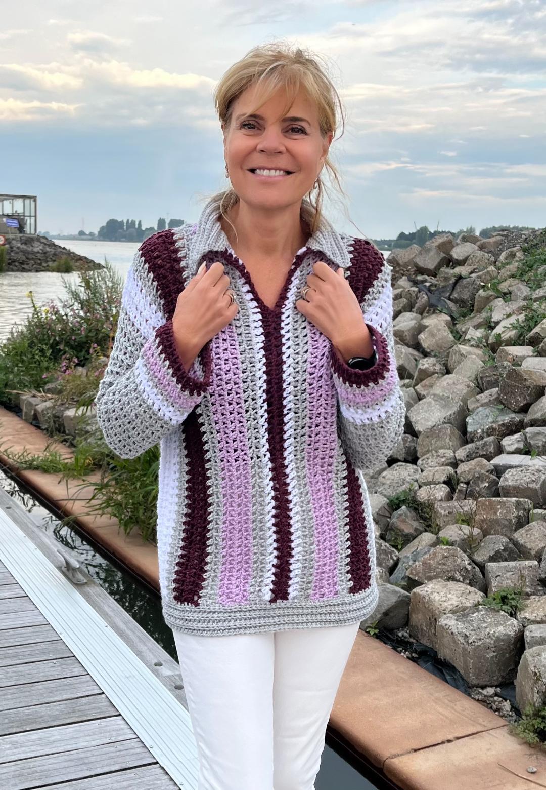 Chain Stitch Symphony Sweater - Haakpatroon Trui - digital pdf