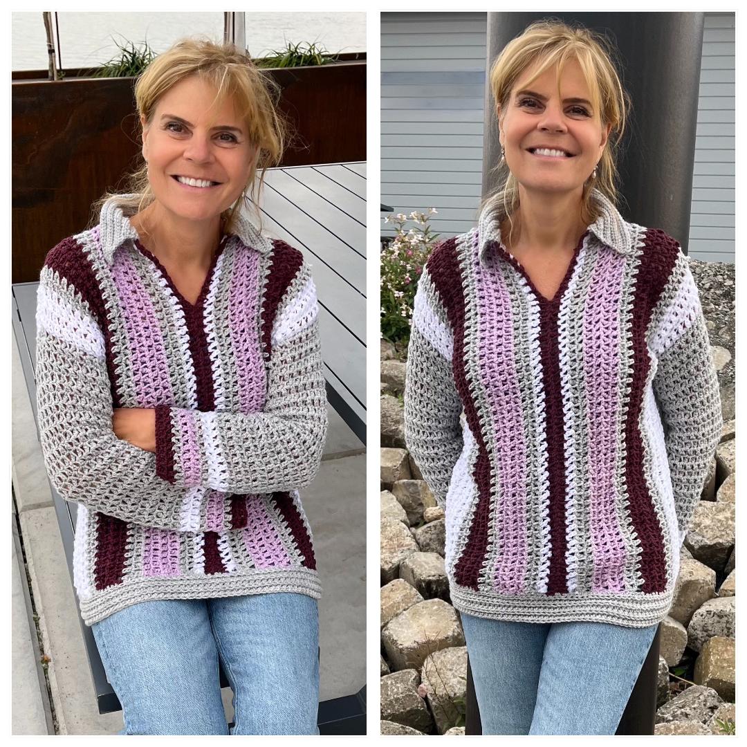 Chain Stitch Symphony Sweater - Haakpatroon Trui - digital pdf