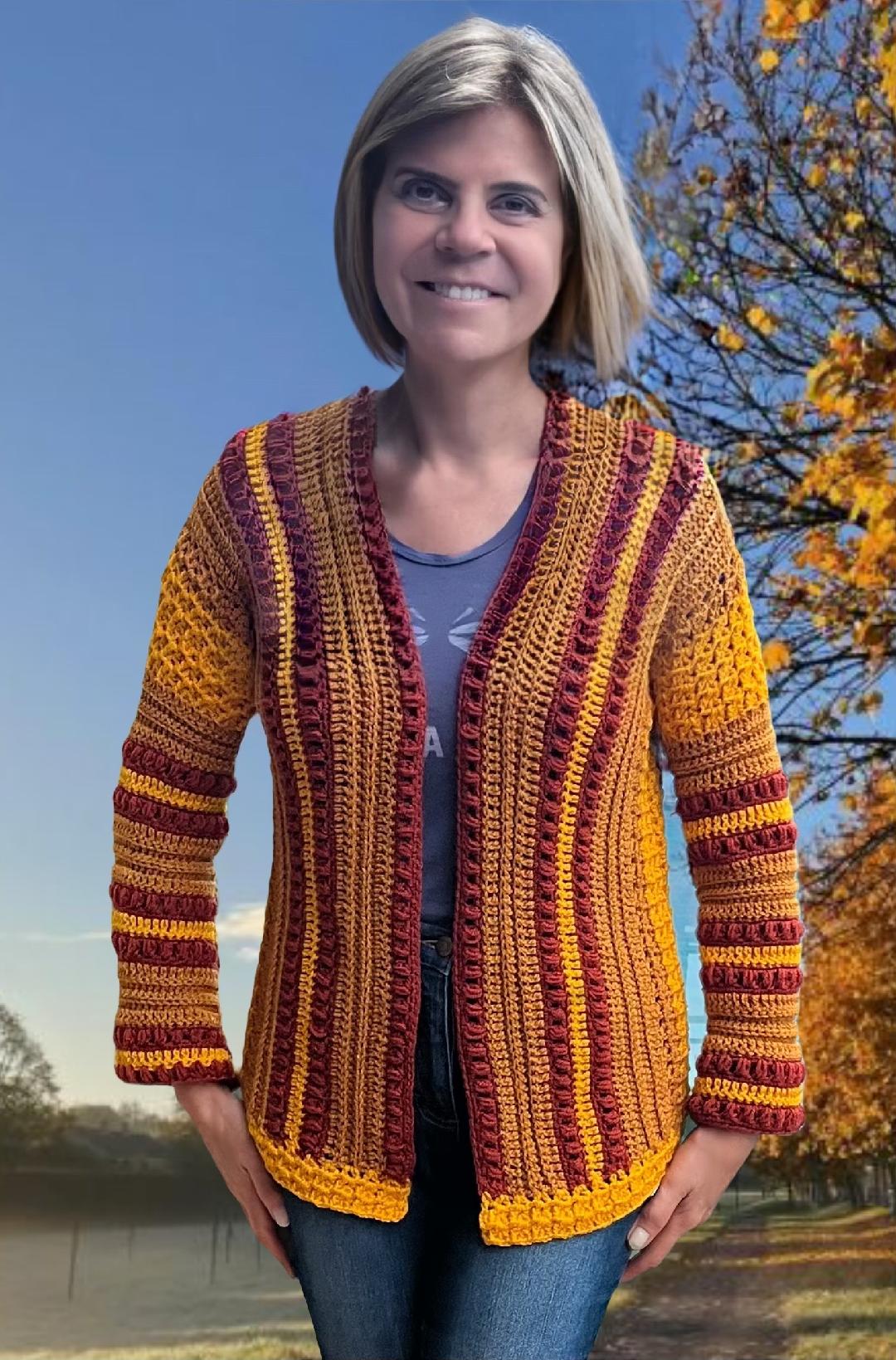 Harvest Moon Vest met Baret - Nederlands haakpatroon - digital pdf.