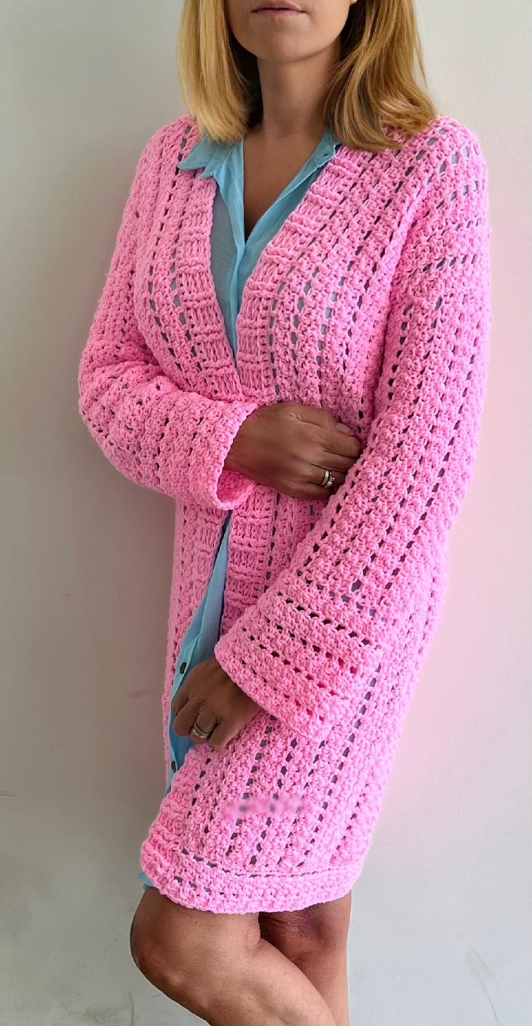 "In the Pink" Vest - Haakpatroon - pdf
