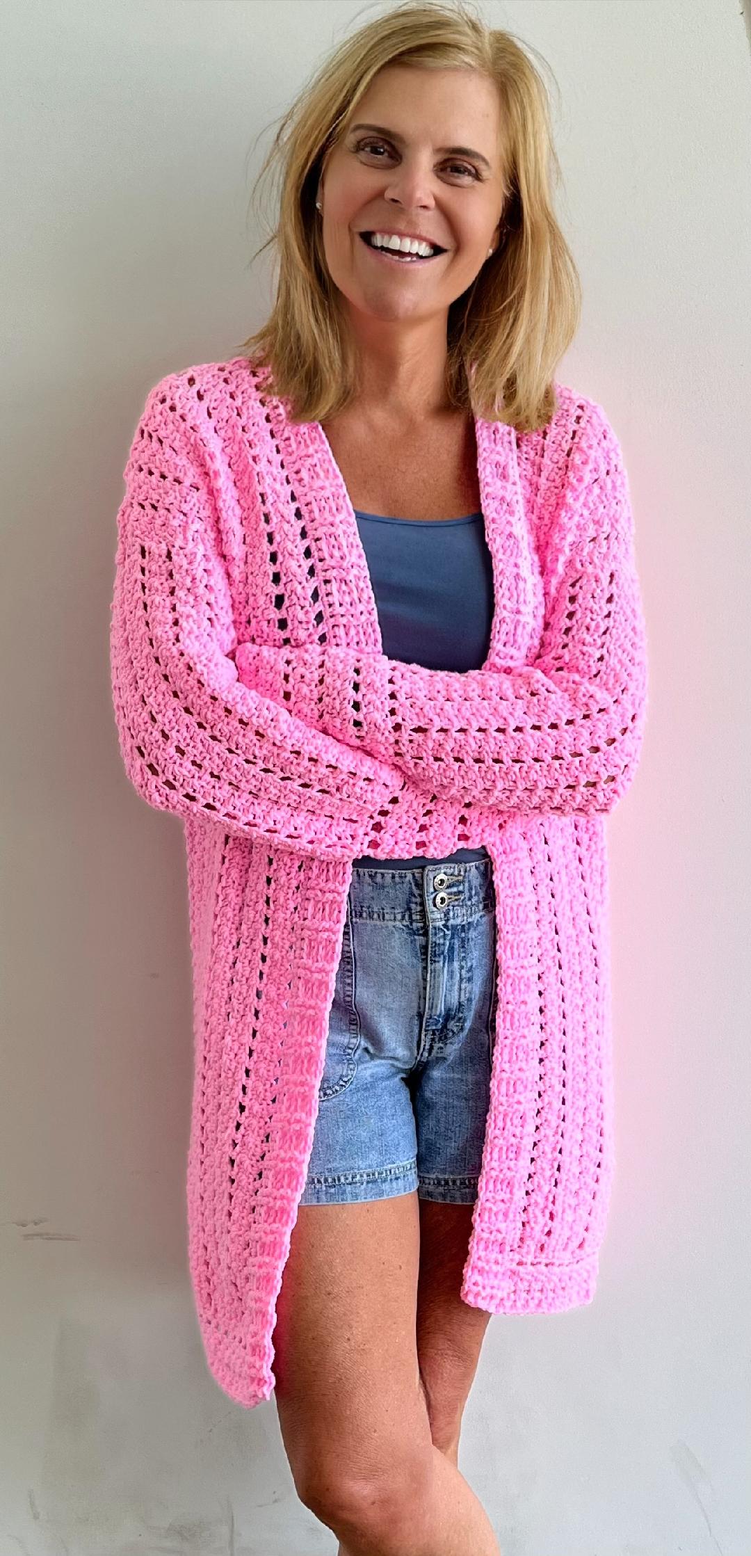 "In the Pink" Vest - Haakpatroon - pdf