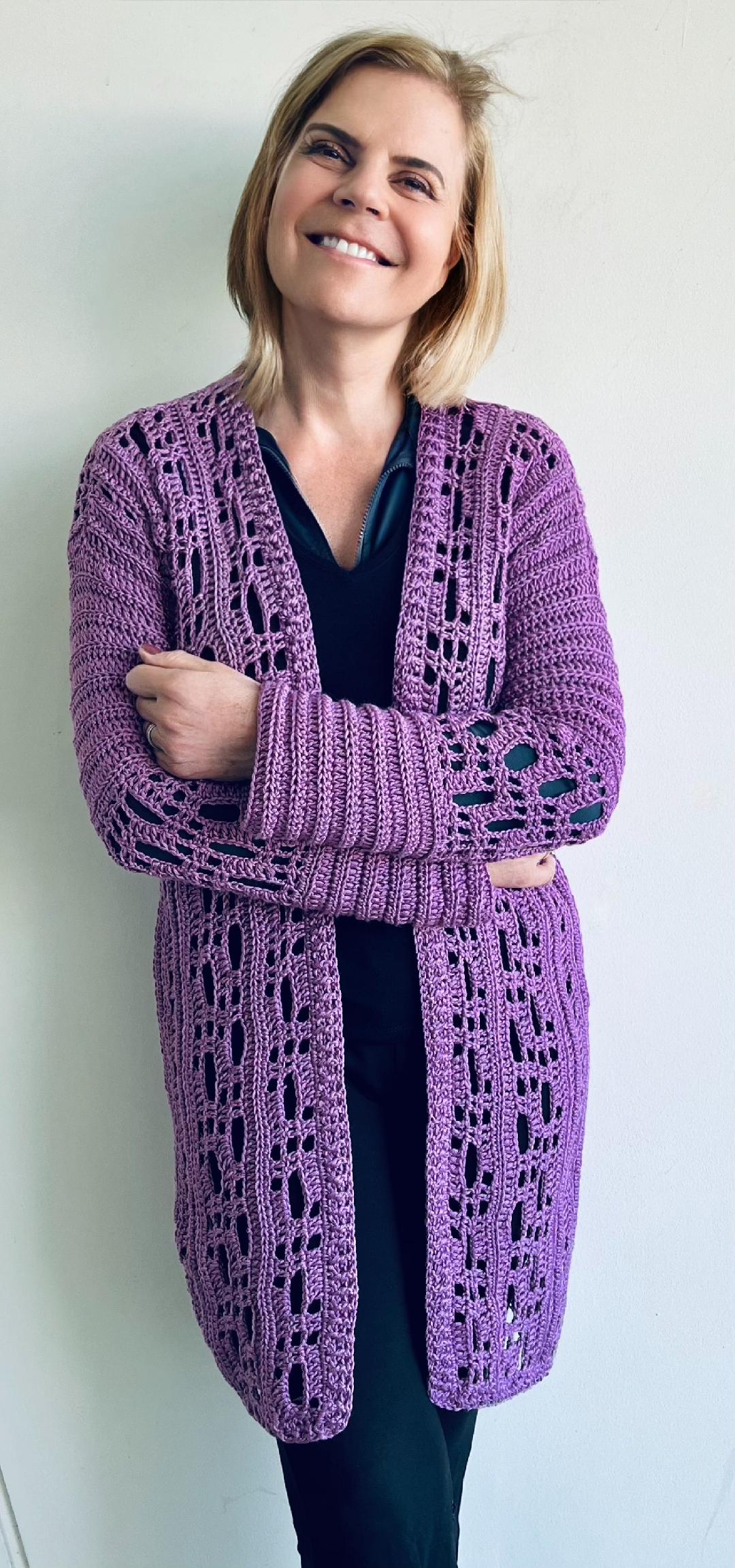 a-MAZE-ing Cardigan - VEST - Haakpatroon - digital pdf file