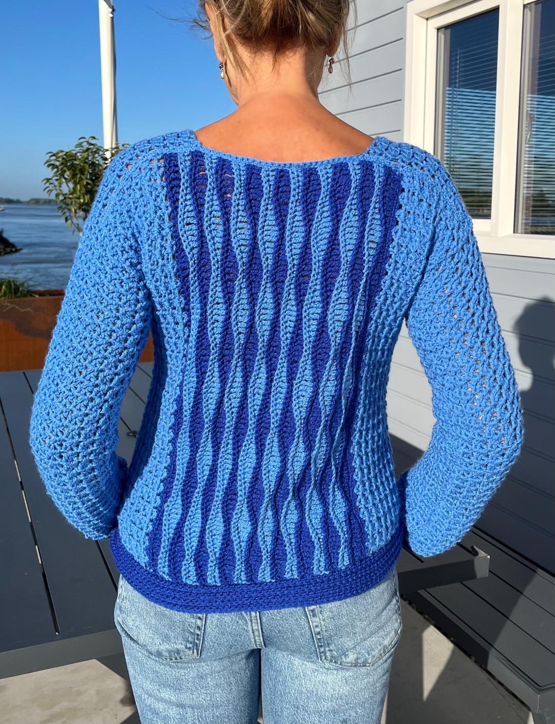 Captured Between Waves - Trui en Tuniek - Nederlands Haakpatroon - digital pdf