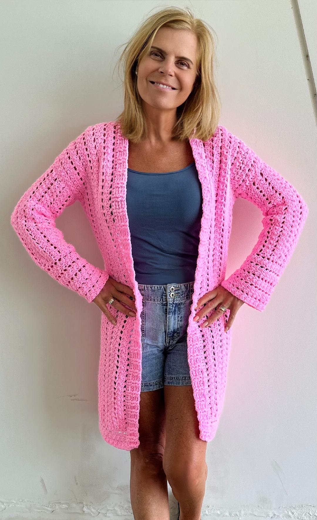 "In the Pink" Vest - Haakpatroon - pdf
