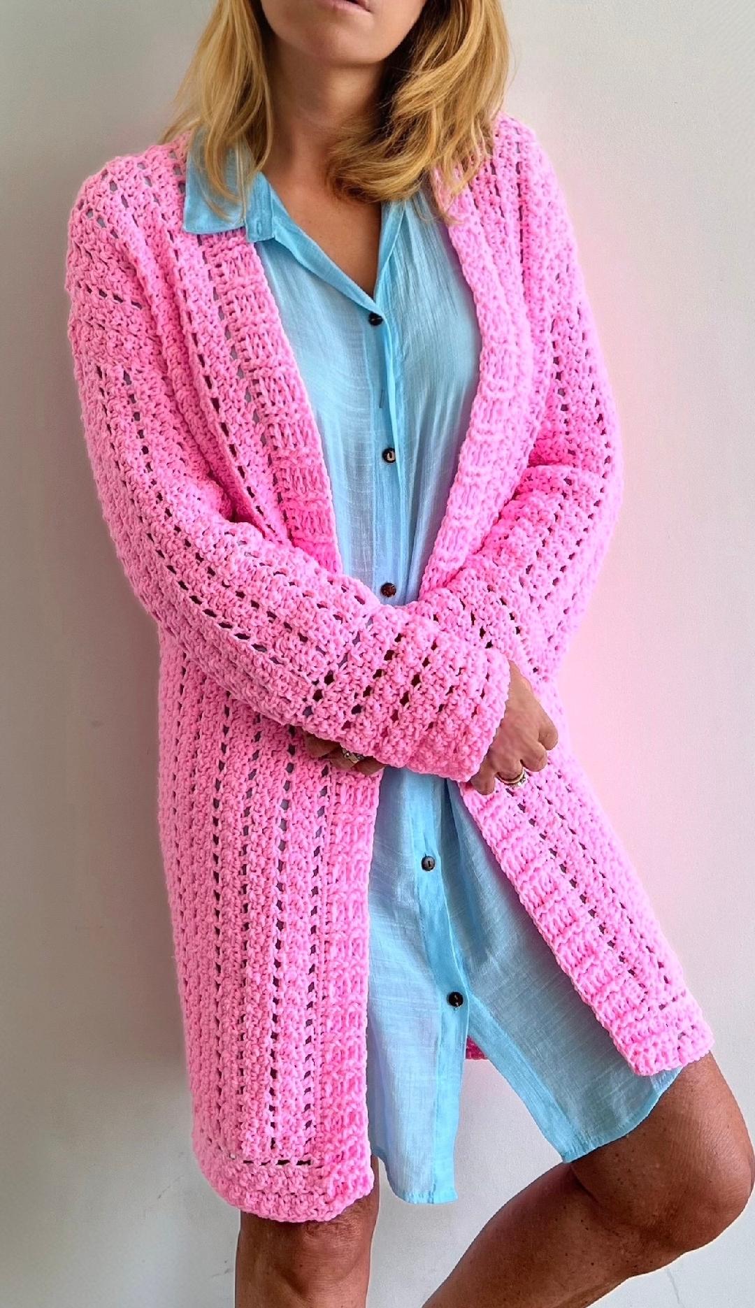 "In the Pink" Vest - Haakpatroon - pdf