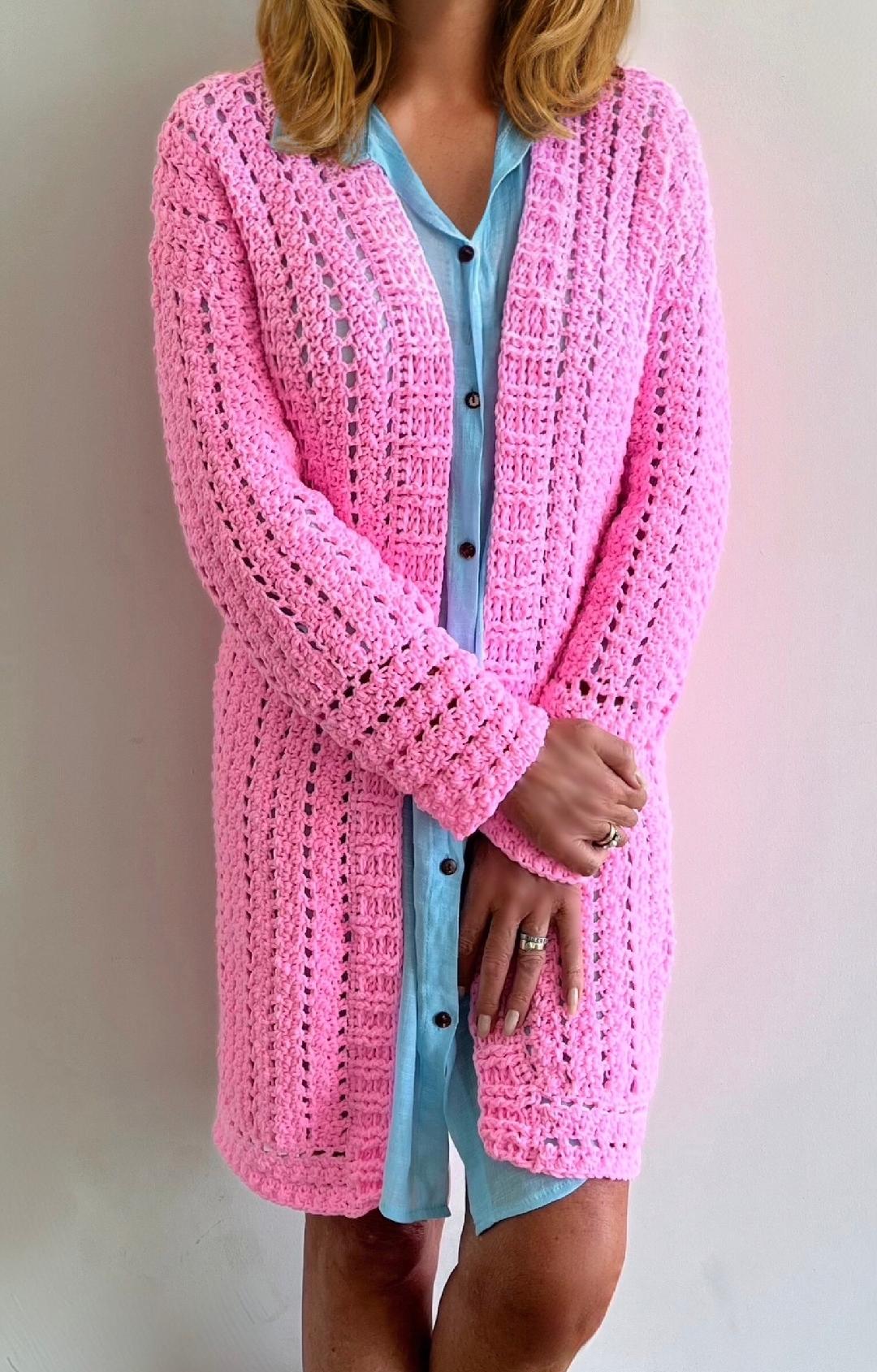 "In the Pink" Vest - Haakpatroon - pdf