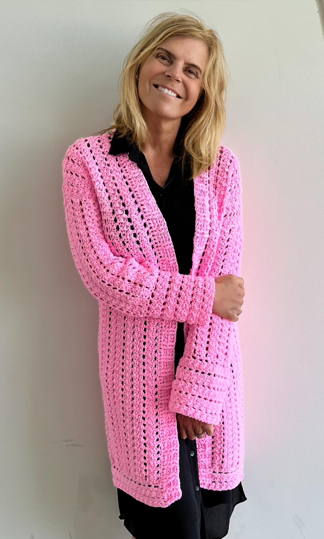 "In the Pink" Vest - Haakpatroon - pdf