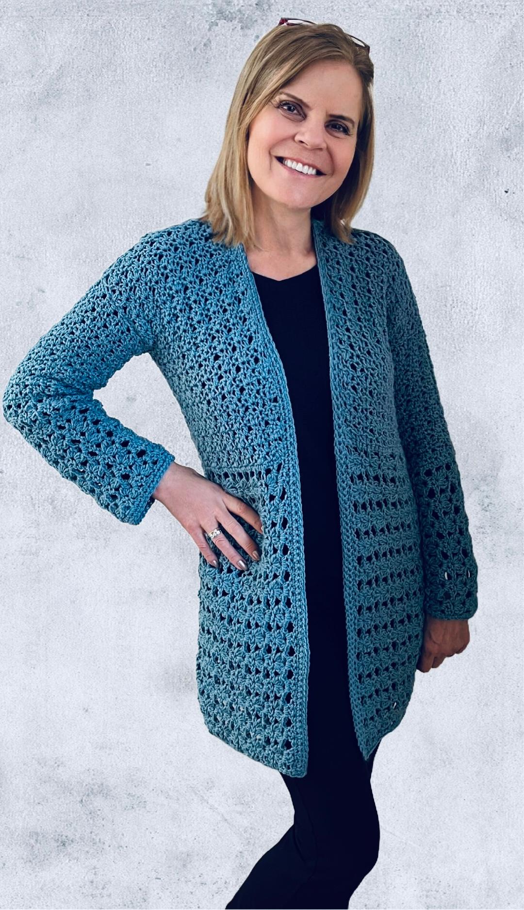 Serenity Cardi - Haakpatroon Vest - digital download pdf