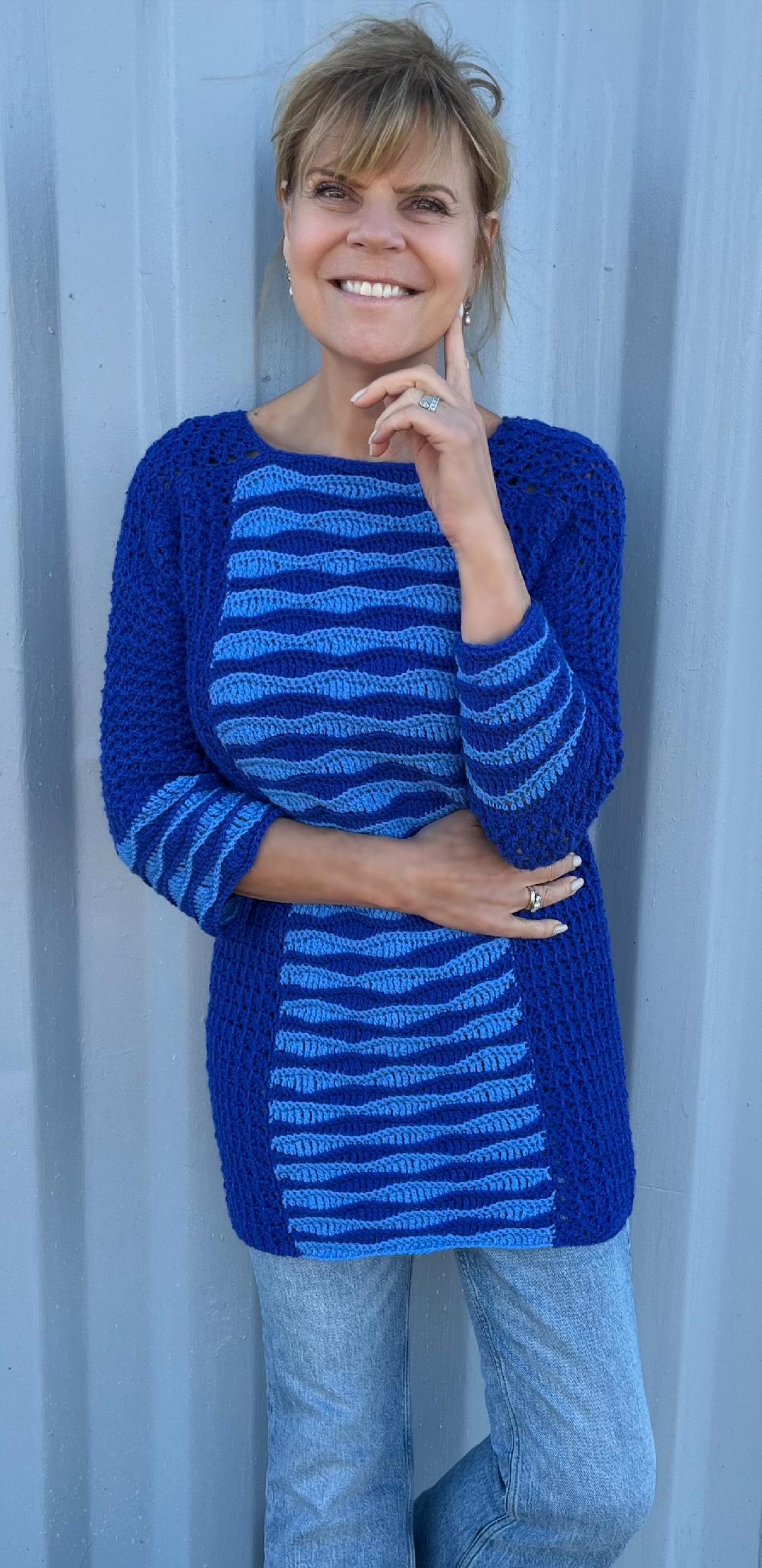 Captured Between Waves - Trui en Tuniek - Nederlands Haakpatroon - digital pdf