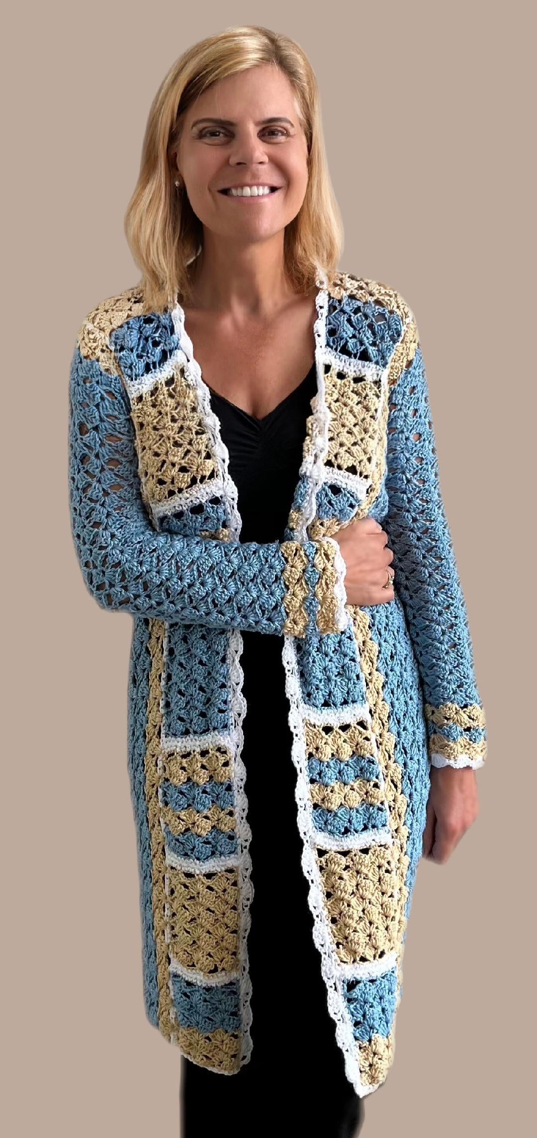 Jenny Squares Vest + Top - Haakpatronen - digital pdf
