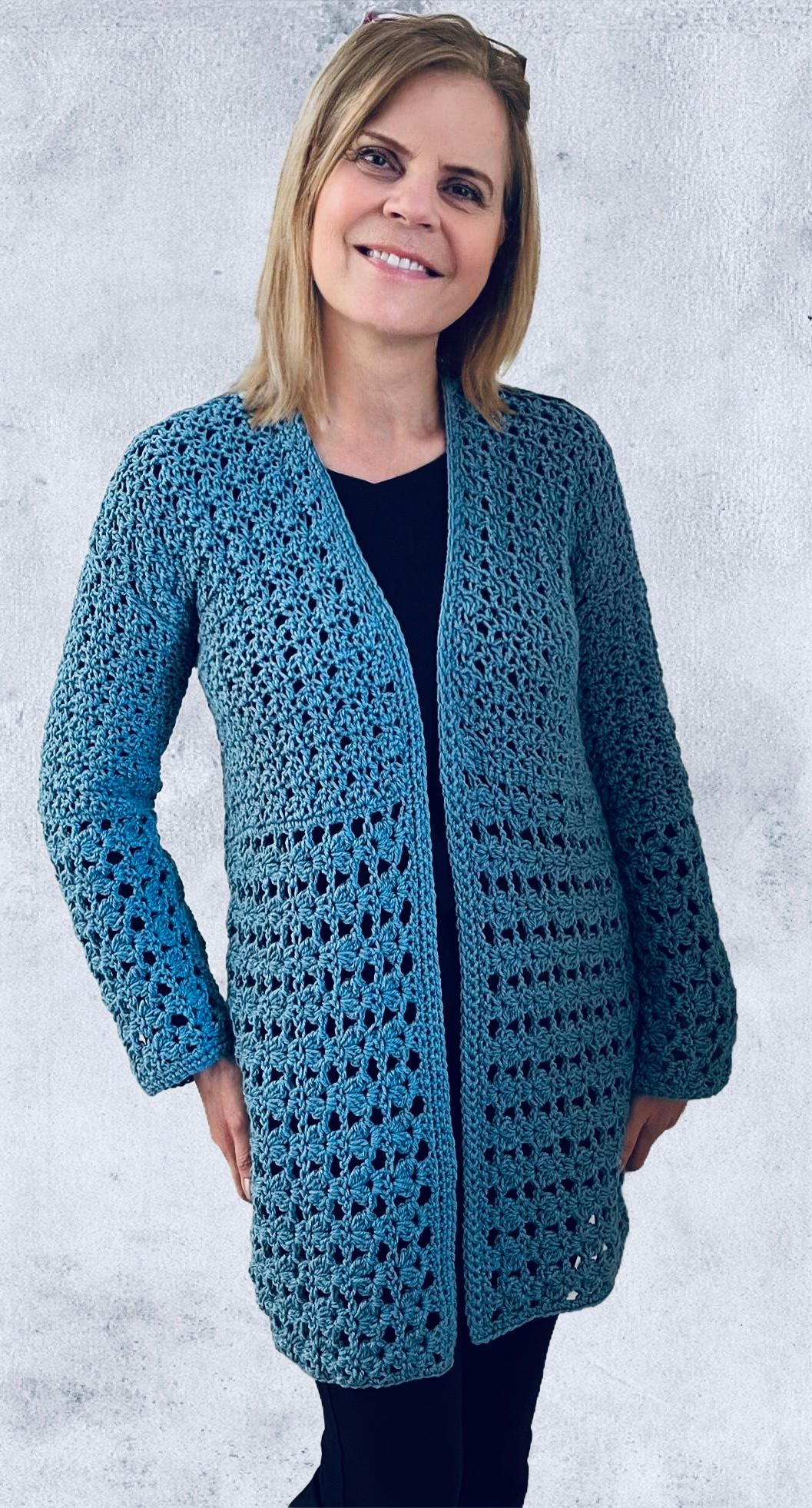 Serenity Cardi - Haakpatroon Vest - digital download pdf