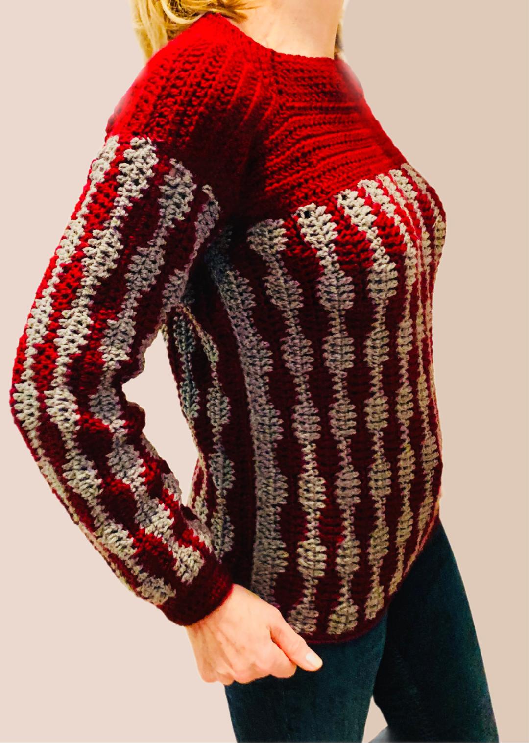 Sound Waves Sweater - Nederlands Haakpatroon Trui - digital pdf