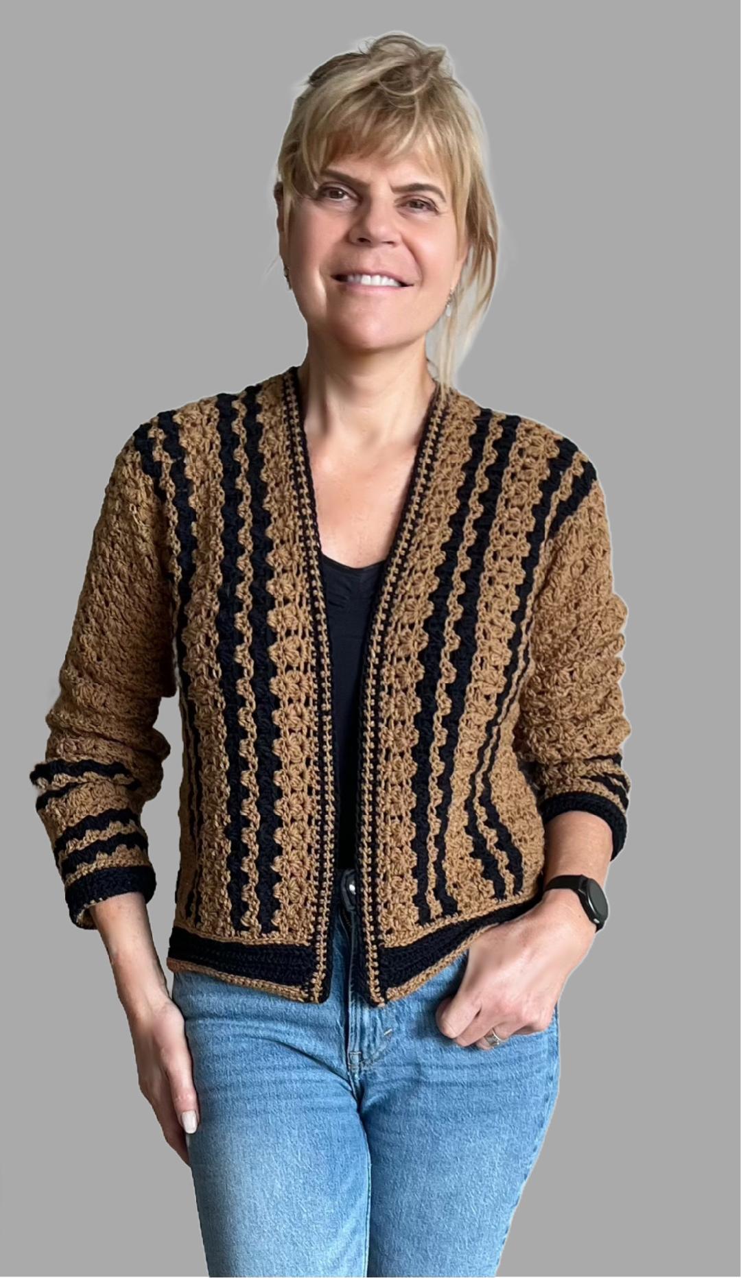 Café Noir Twin Set - Trui & Vest - Nederlands Haakpatroon - digital pdf