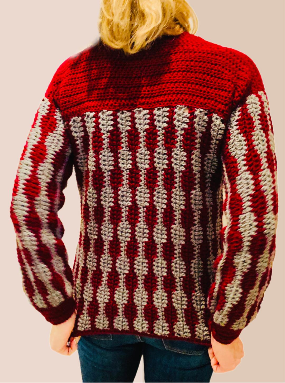 Sound Waves Sweater - Nederlands Haakpatroon Trui - digital pdf