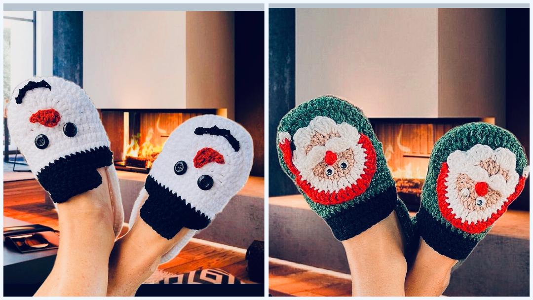 Frosti & Santa Slippers - Haakpatroon - pdf
