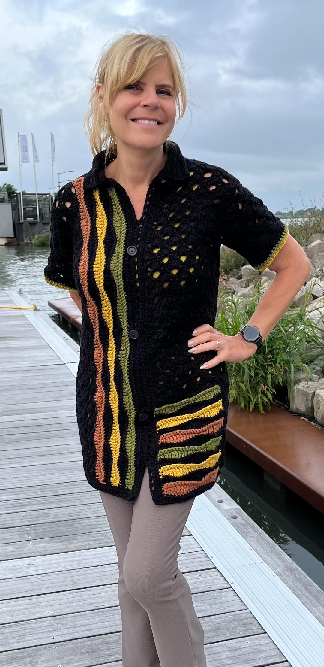 Ripple Rhythm Tunic - Nederlands Haakpatroon - digital pdf