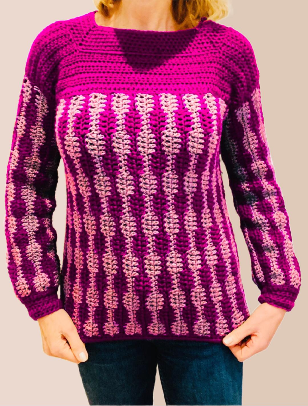 Sound Waves Sweater - Nederlands Haakpatroon Trui - digital pdf