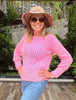 Tickled Pink Sweater - Haakpatroon - met bonus yogasokken - digital Pdf