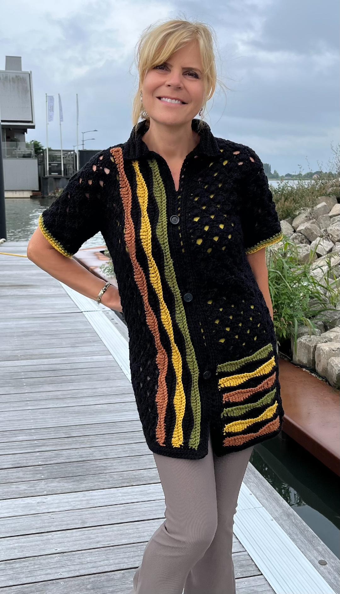 Ripple Rhythm Tunic - Nederlands Haakpatroon - digital pdf