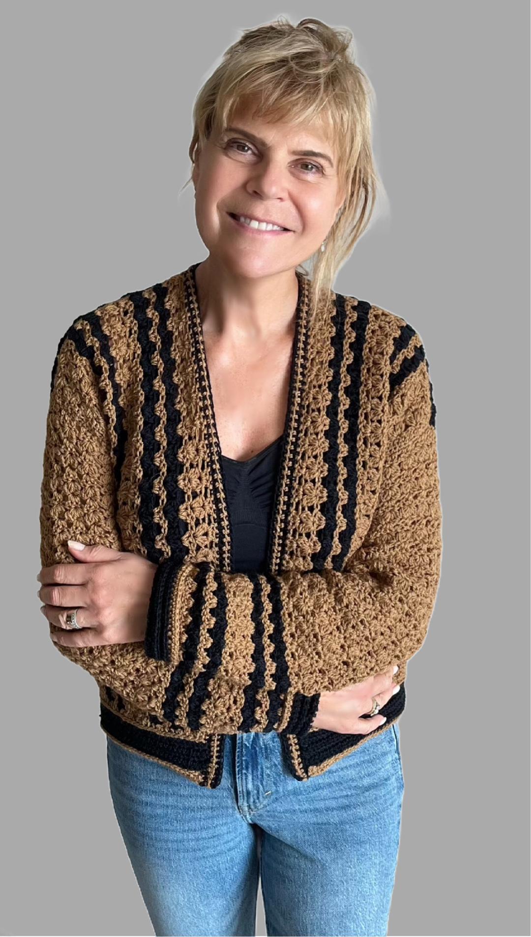 Café Noir Twin Set - Trui & Vest - Nederlands Haakpatroon - digital pdf