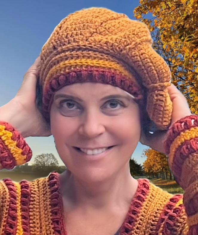 Harvest Moon Vest met Baret - Nederlands haakpatroon - digital pdf.