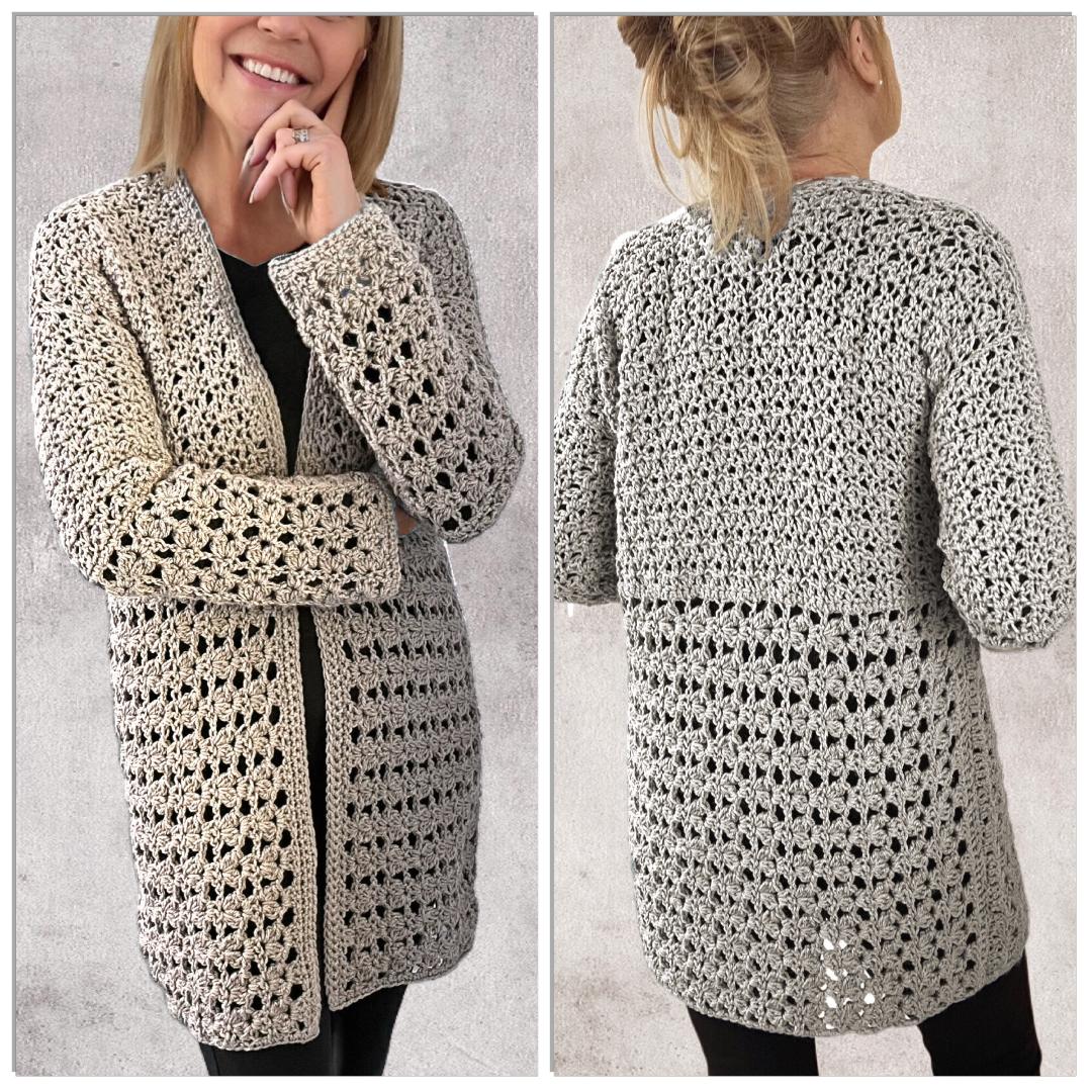 Serenity Cardi - Haakpatroon Vest - digital download pdf