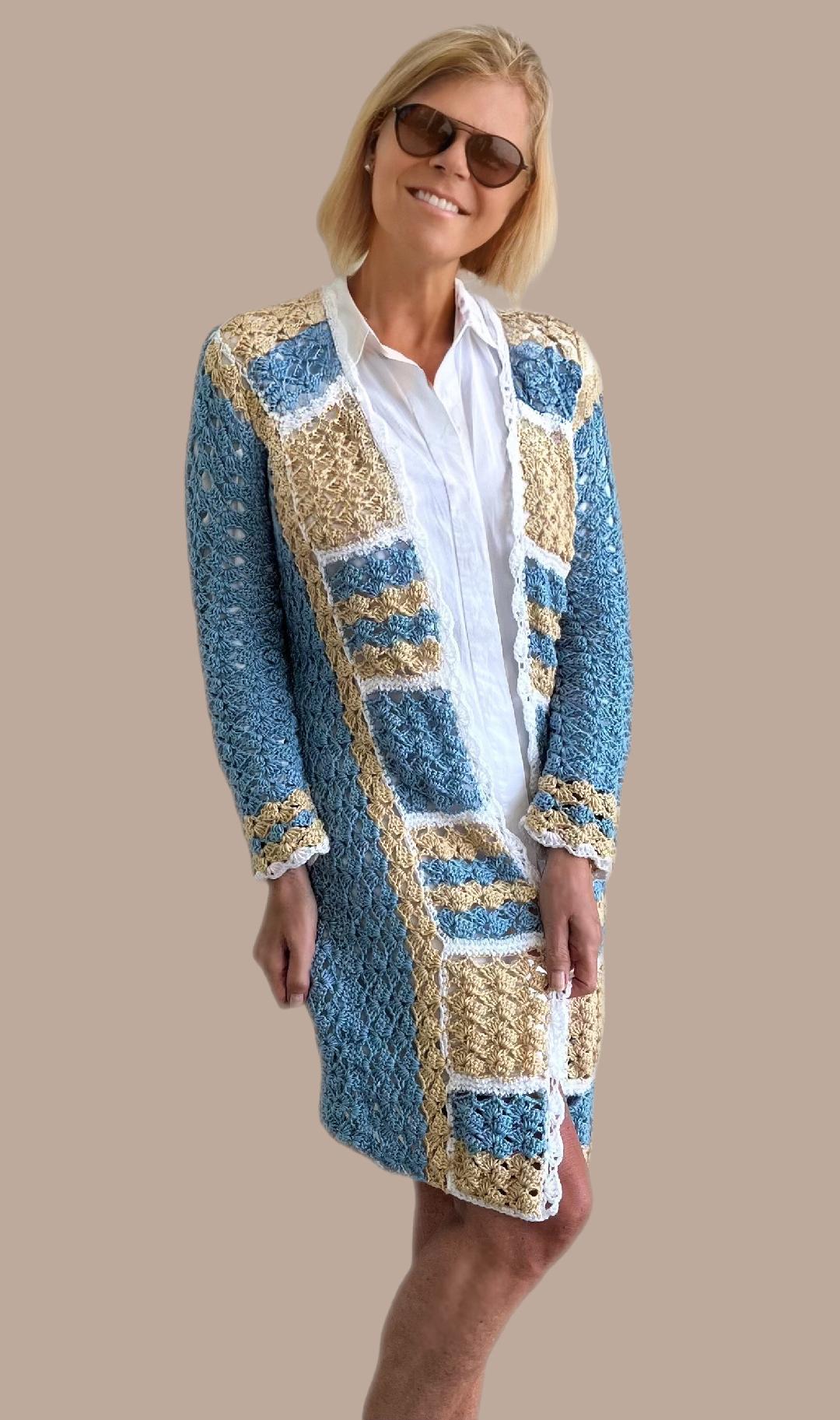 Jenny Squares Vest + Top - Haakpatronen - digital pdf
